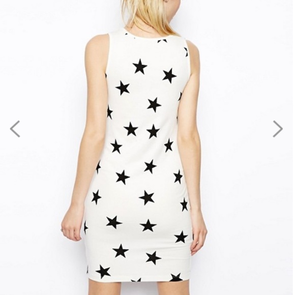 ASOS Bodycon Dress in Star Print - Picture 2 of 4